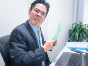 威圧する人